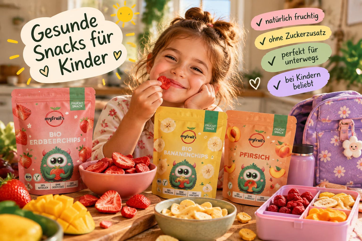 Gesunde Snacks für Kinder: Warum gefriergetrocknete Früchte eine leckere Alternative zu Süßigkeiten sind