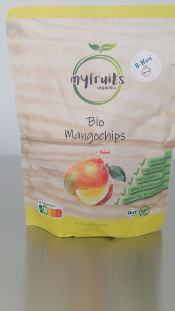 B-Ware Gefriergetrocknete Bio Mangochips 300g (Kleine Stücke und nicht mehr knusprig).