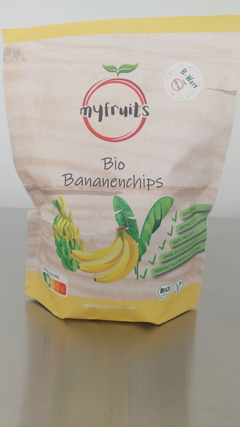 B-Ware Gefriergetrocknete Bio Bananenchips 300g (Reststücke).