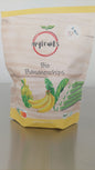 
                  
                    B-Ware Gefriergetrocknete Bio Bananenchips 300g (Reststücke).
                  
                