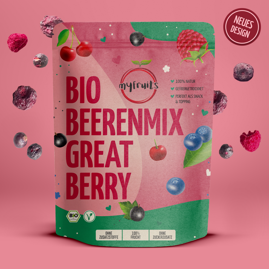 Gefriergetrockneter Bio Beerenmix – Great Berry.