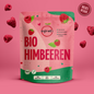 
                  
                    Gefriergetrocknete Bio Himbeeren.
                  
                