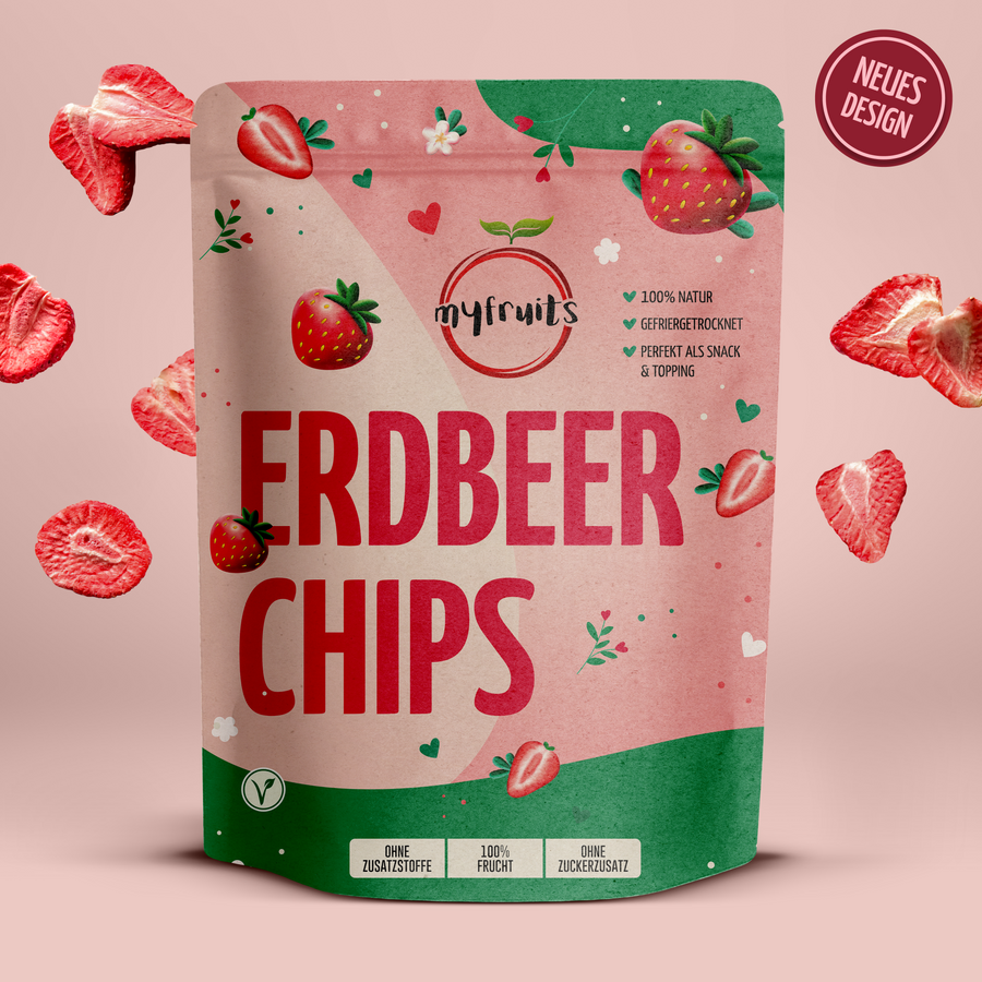 B-Ware Gefriergetrocknete Erdbeeren (Bruchstücke) 200g.