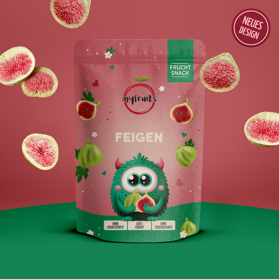 Gefriergetrocknete Feigenchips.