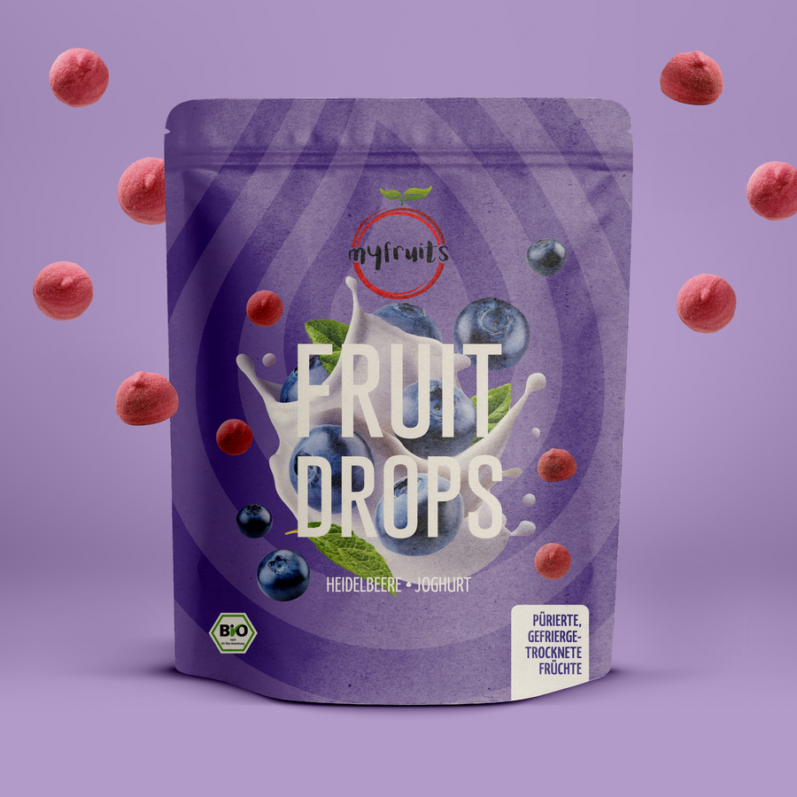 Bio Fruit Drops - Heidelbeer Joghurt.