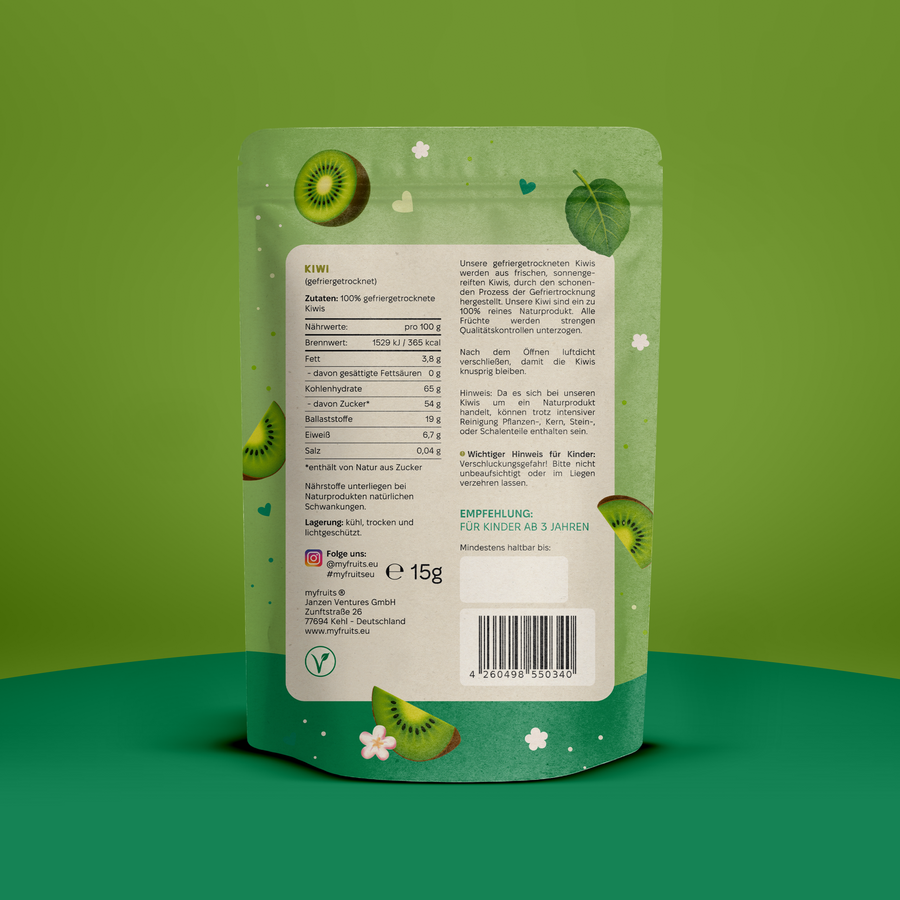 Gefriergetrocknete Kiwi