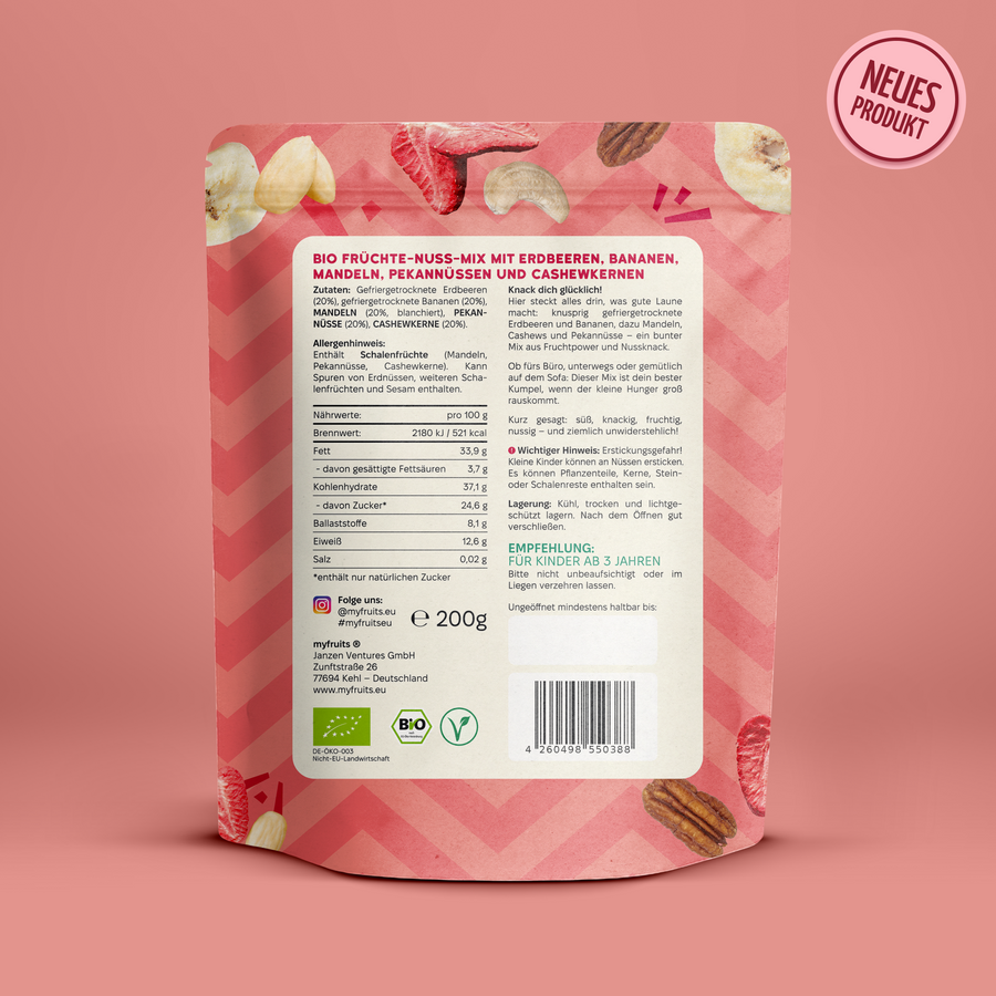Bio Fruits ‘n Nuts StrawNuts