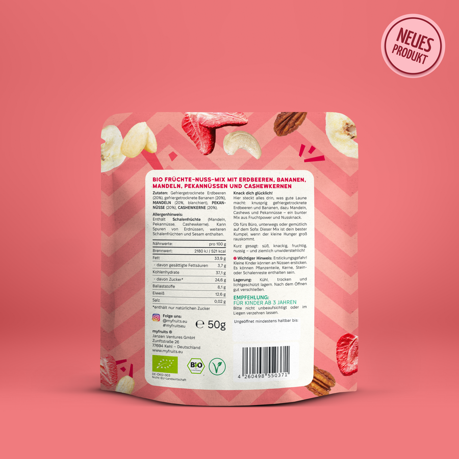 Bio Fruits ‘n Nuts StrawNuts