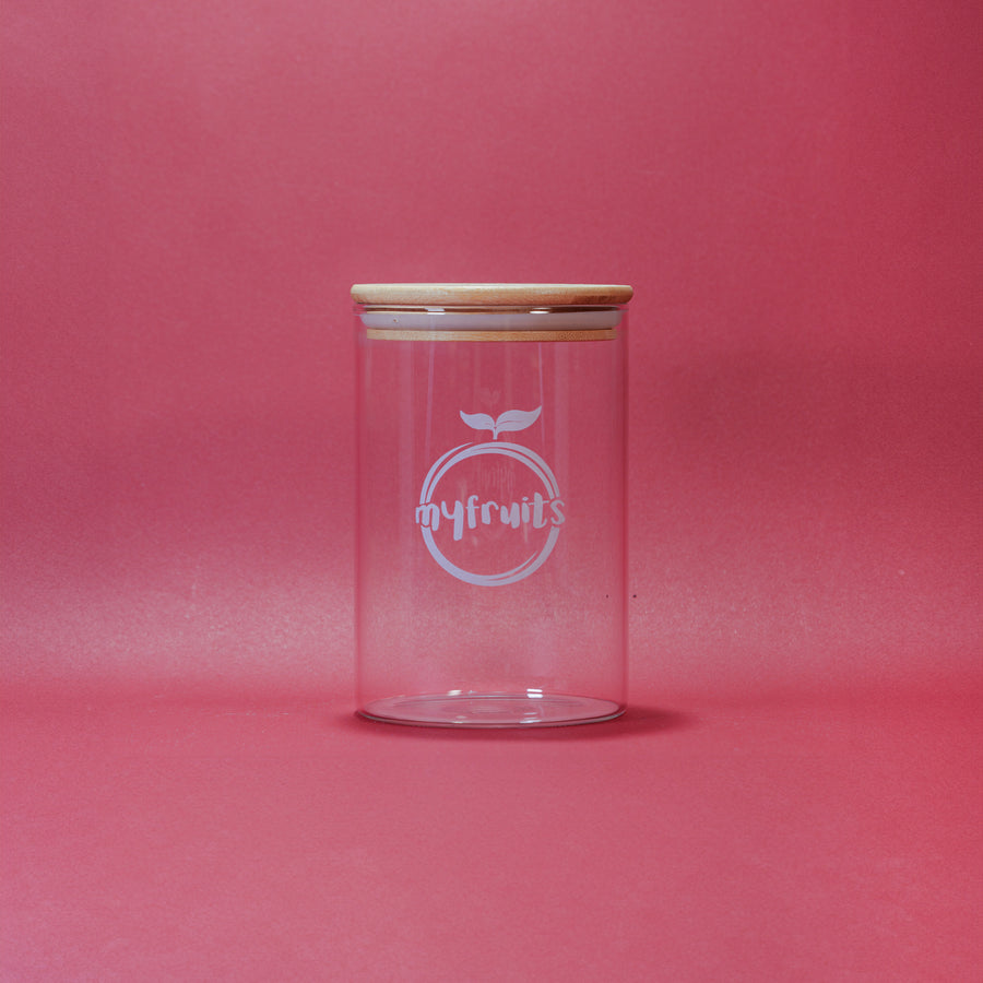 Vorratsglas mit Bambusdeckel 1000ml.