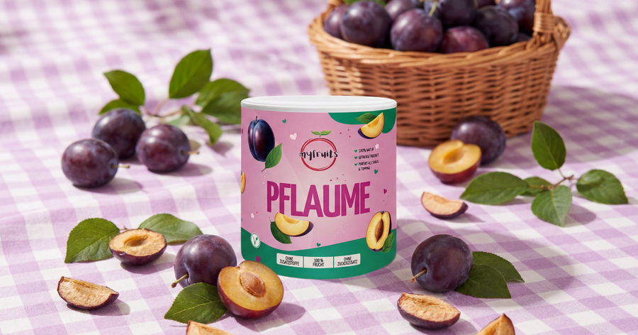 Gefriergetrocknete Pflaumen
